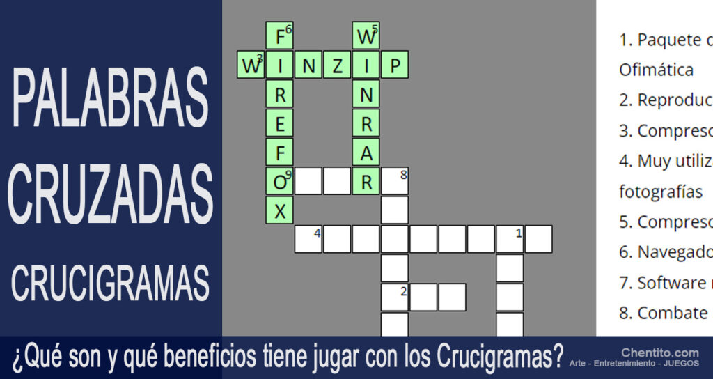Juegos de Crucigramas. Palabras cruzadas. ¿Qué son y qué beneficios tiene jugarlos?